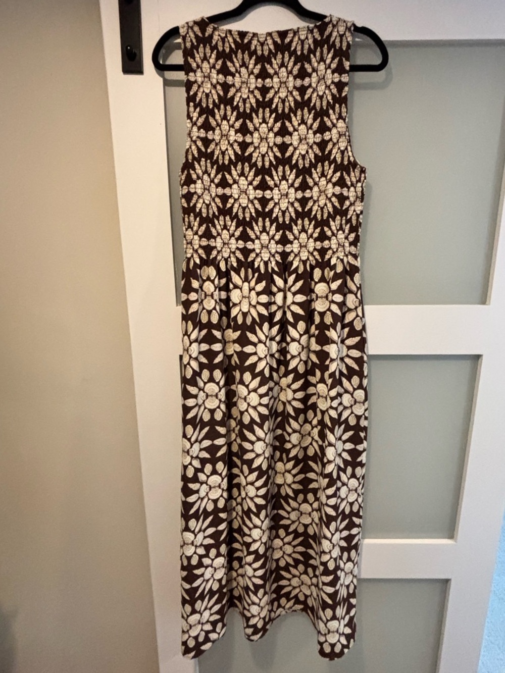 Hill House Chocolate Shell Print Dress (Cosima) - Picture 5 of 6